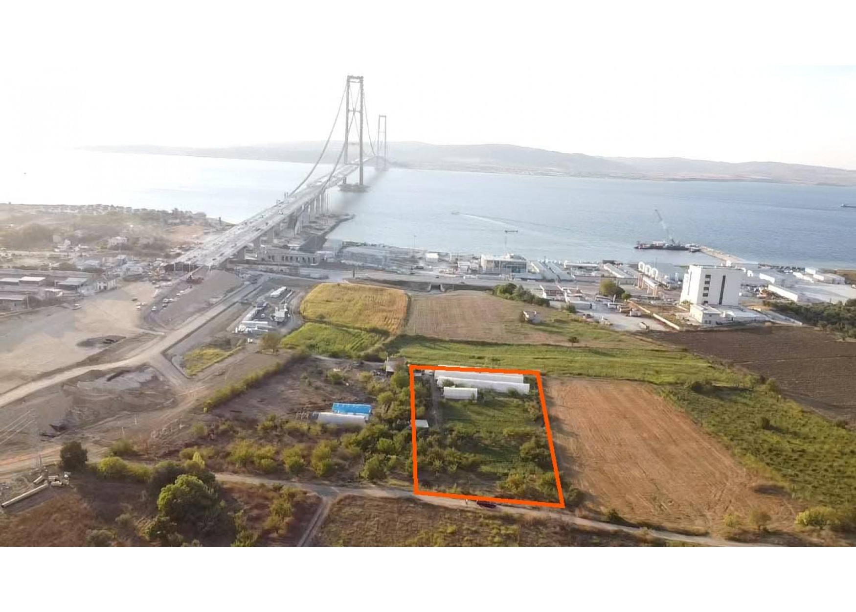  Çanakkale Lapseki Satılık Arazi Köprü ve Deniz Manzaralı